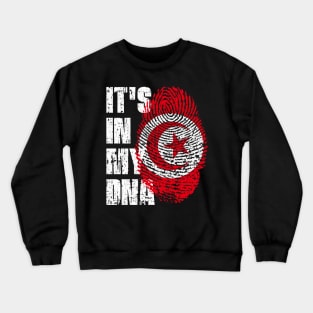 IT'S IN MY DNA Tunisia Flag Boy Girl Gift Crewneck Sweatshirt